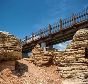 Donco 3 Buffalo Ridge Bridge built into rocks